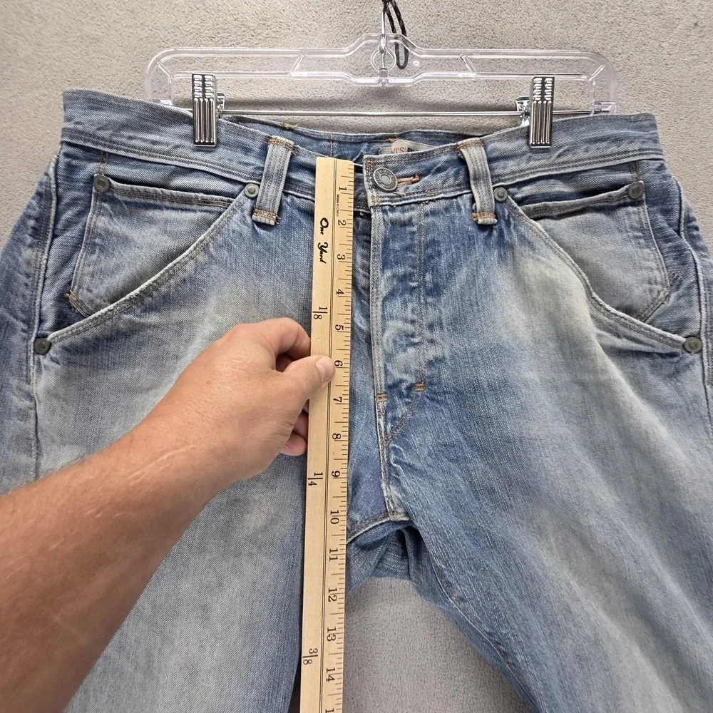 Vintage Levis Engineered Shorts Mens 34 Blue Cinch Back 10th Anniversary Twisted